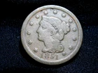 1851 Braided Hair Large Cent Circulated