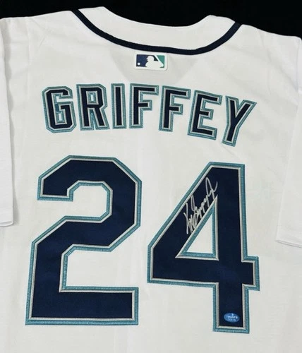 Ken Griffey Jr. Seattle Mariners Signed Baseball Jersey COA