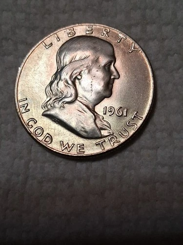 1961 D Ben Franklin Half Dollar In AU Condition In My Opinion. #489