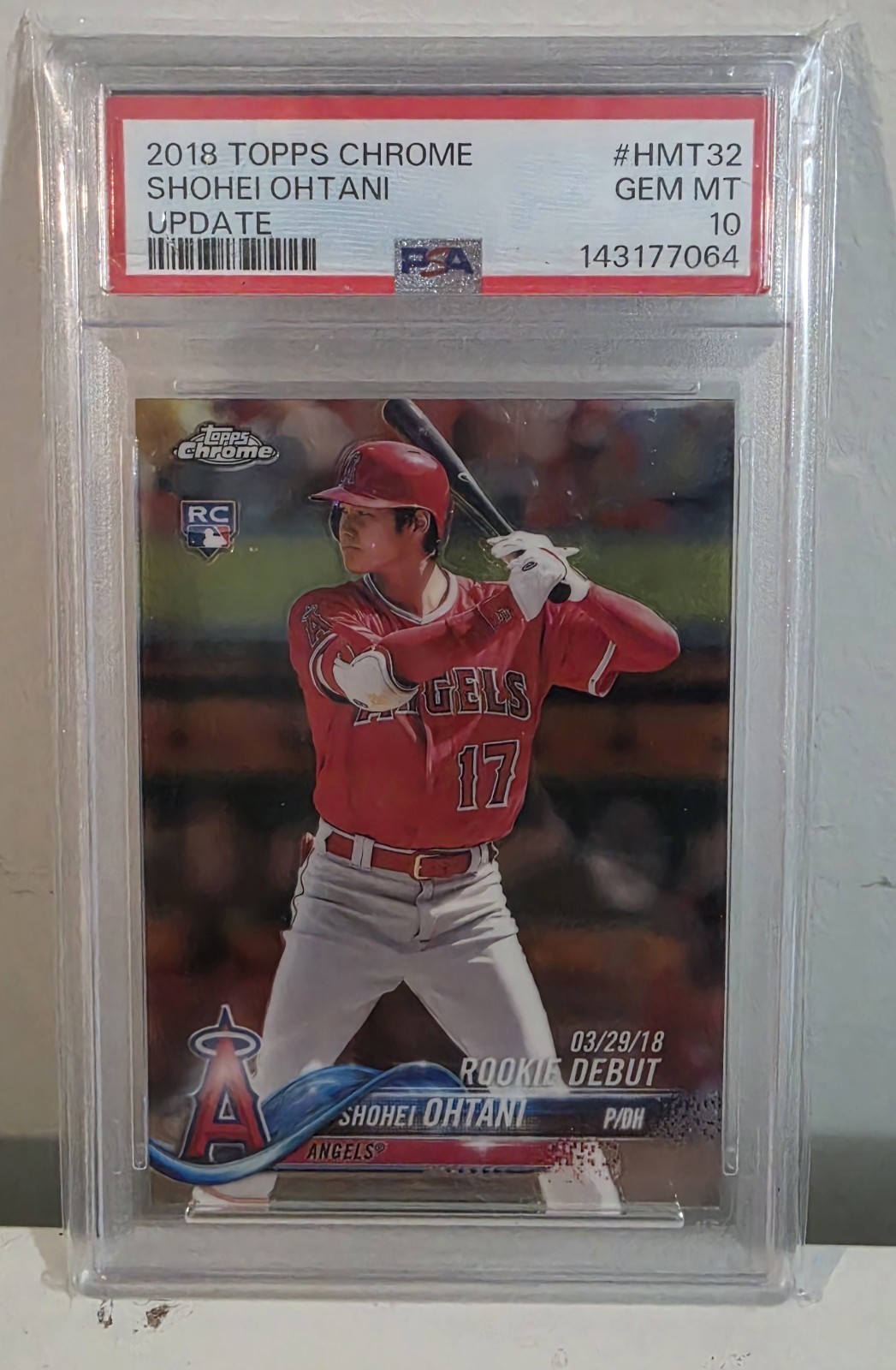🔥 2018 TOPPS CHROME UPDATE SHOHEI OHTANI #HMT32 ROOKIE RC GEM MINT PSA 10 🔥 view 2