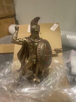 Veronese Design 6 1/8 Inch Spartan King Leonidas Spear and Shield  Sculpture