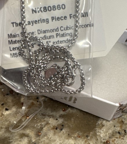 Bomb Party April Birthday 2025 Necklace The Layering Piece For all Rhodium - Picture 3 of 4