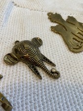 8Pcs Ganci Appendiabiti in Metallo a Doppia Parete - Appendi Muro per Bagno, Toilette, Cucina (Oro