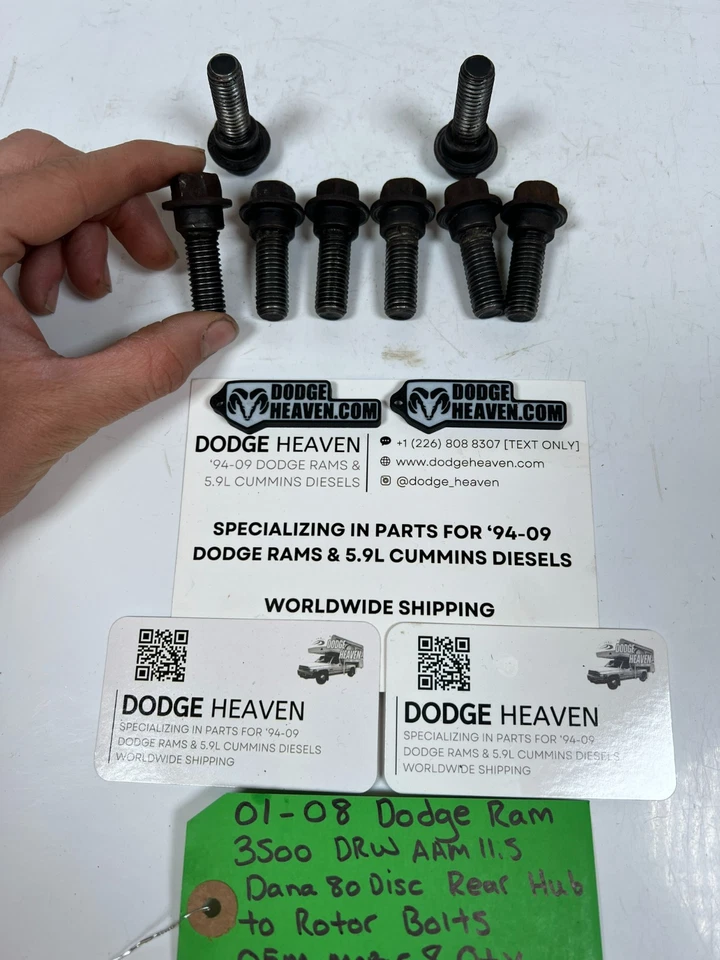 OEM 2001-2008 Dodge Ram 3500 DRW disco trasero rotor a pernos de buje 8 CANTIDAD 05017651AA Foto 4 de 4