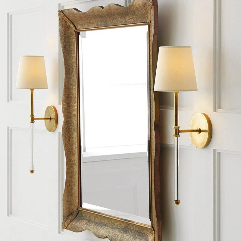 Brass Wall Light Modern Wall Lamp Bedside Sconce Mirror Front Lamp Fixture - Image 3 of 4