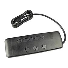 6 Ft. 8-Outlet 3540-Joule Surge Protector Power Strip with Safety Covers