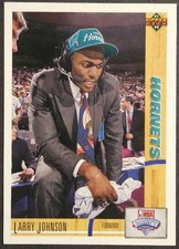 1991-92 Upper Deck #2 Larry Johnson Rookie RC Charlotte Hornets