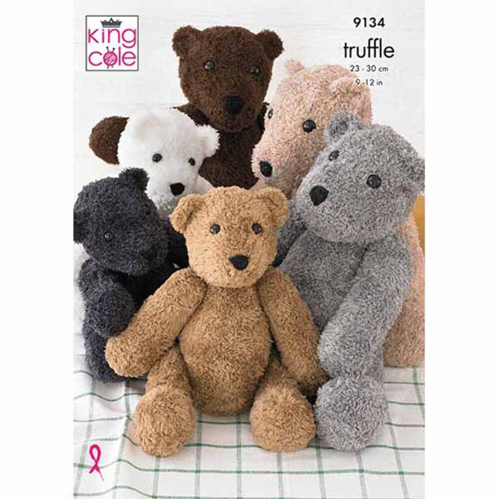 King Cole Teddies Knitting Pattern 9134 - Double Knit