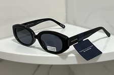 Tommy Hilfiger Women's Black Oval Sunglasses NEW