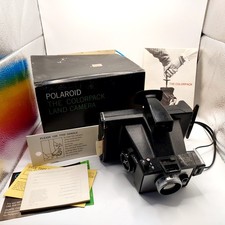 Polaroid Colorpack Land Camera Vintage 1970s W/ Box/Manual/ mounting pad L K