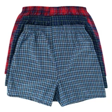Fruit of the Loom Men's Plaid Tartan Boxer Underwear (3 Pack)