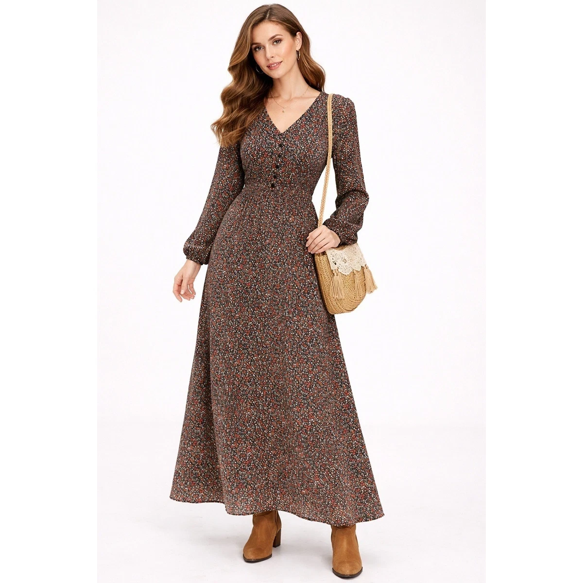 knee length dresses for ladies En Focus Studio Floral Sleeveless Maxi Dress Women's Size 6 – Nearly  Collectibles main image 0