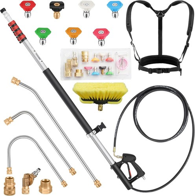#ad 24 FT Gutter Cleaning Tools from The Ground Telescoping Pressure Washer Wand $227.54