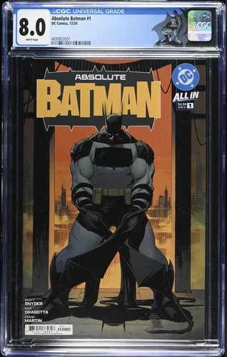 ABSOLUTE BATMAN #1 GRADED CGC 8.0 VF CUSTOM BATMAN LABEL (DC COMICS 2024)