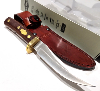 Schrade Old Timer 160OT Mountain Lion Skinning Hunting Knife Leather Sheath