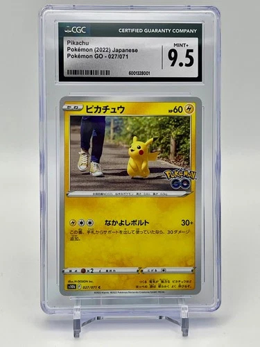 Pikachu Pokémon (2022) Japanese Pokémon GO - 027/071 CGC 9.5