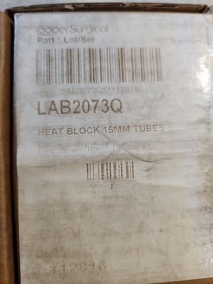 CooperSurgical LAB2073Q Heat Block 15mm Tubes Lab Equipment