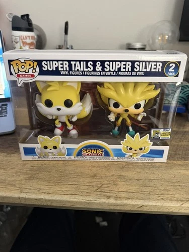 Super Tails and Super Silver Funko Pop! 2-Pack GameStop Ex Sonic The Hedgehog
