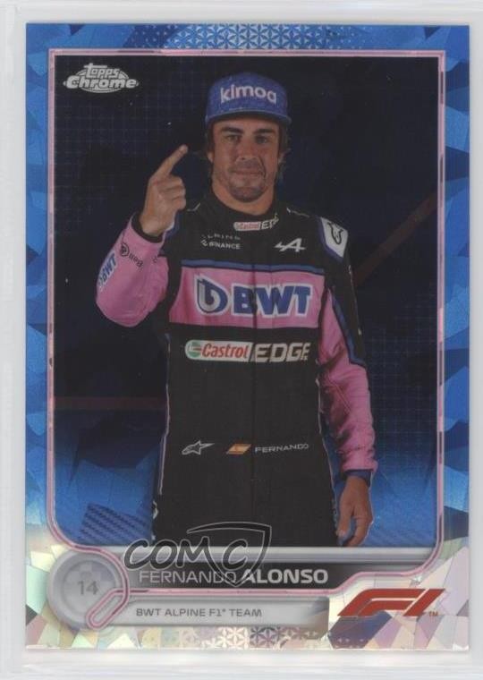 2022 Topps Chrome Sapphire Edition Formula 1 F1 Racers Fernando Alonso #13 0v2h