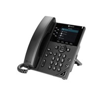Polycom VVX 350 Business Desktop Phone HD Voice 6 Line IP Phone Black 2200 48...