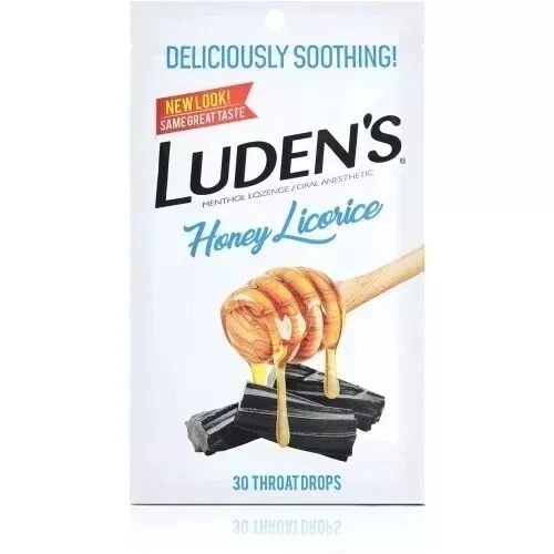 12 Pack Luden's Honey Licorice Throat Drops 30 Ct Total ( 360 Ct ) Fast Shipping - Image 2 of 4