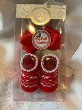 LITTLE ME-SIZE 0-12 MONTHS HANDBAND AND SOCKS GIRLS FOR CHRISTMAS
