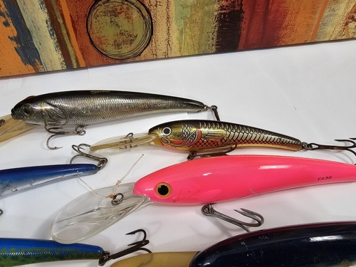 (8) Lot of Megabait Mann's, Bomber, Rapala, Storm Magnum Size Trolling Lures - Picture 4 of 14