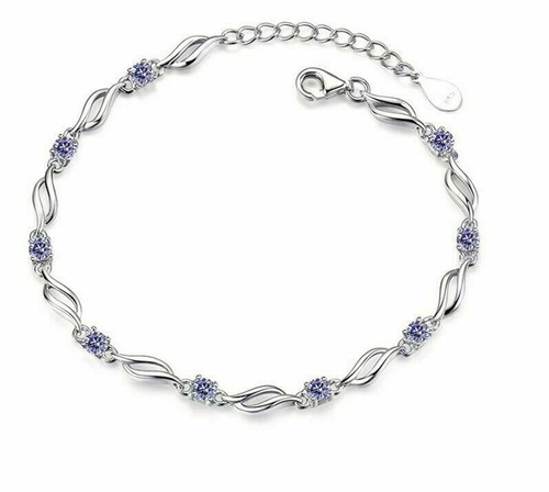 Damen Armkette Mit 925 Silber Plattiert Armband Armbänder  Armschmuck Neu