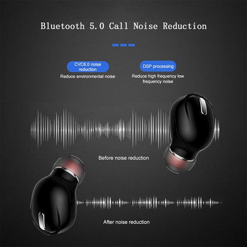 Singel PC Bluetooth Earbuds Wireless Headphones Earphones Mini In-Ear Pod Stereo - Picture 3 of 14