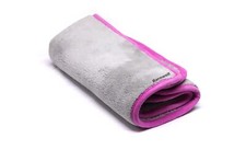 Barnwell Grey and Pink Deluxe Microfibre Aqua Drying Towel Car Van Detaling