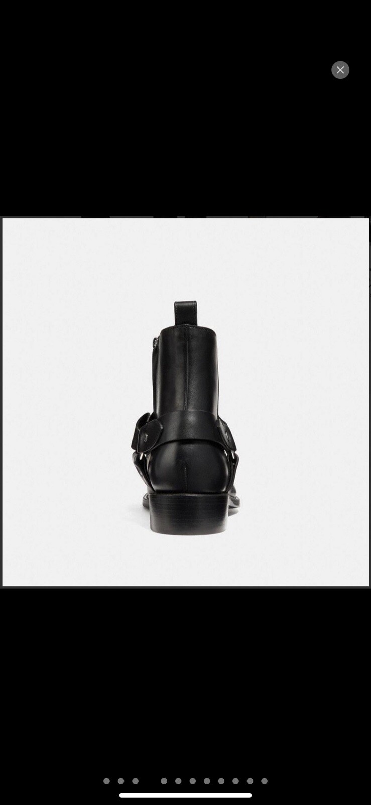 Coach Wyatt Harness Boots 10.5 UK Saint Laurent style Coach Wyatt Harness Boots 10.5 UK Saint Laurent style