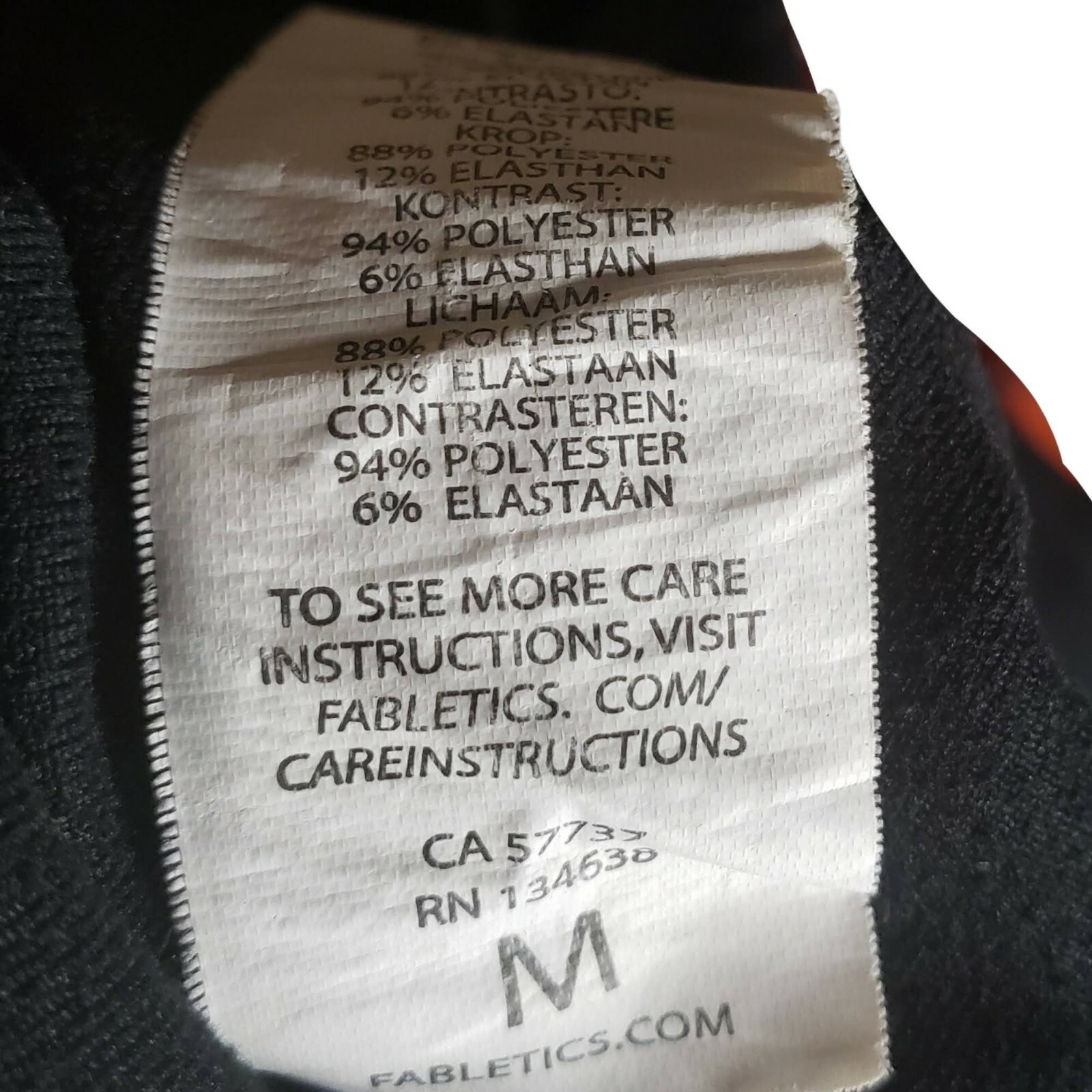 Fabletics Medium Clover Capri Black/Constellation… - image 2