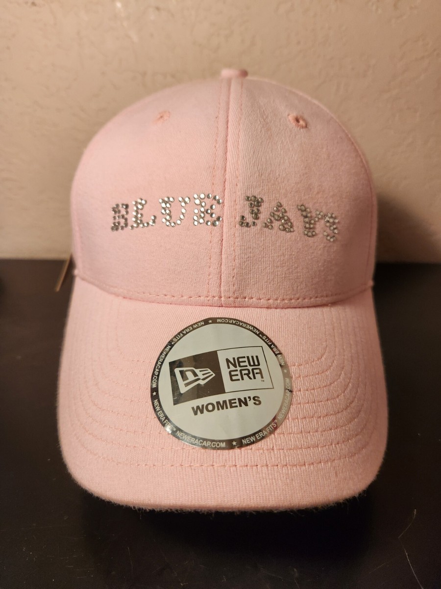 New Era Women's Pink Rhinestone Blue Jays Strapback Adjustable Hat