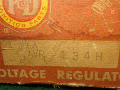 1955 1956 1957 NOS VOLTAGE REGULATOR GM Chevy PONTIAC RAMBLER GMC IHC 1958-1963 - Picture 3 of 10