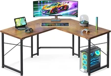 L Shaped Gaming Desk, Corner Gaming Table for Home Office, Computer Desk Sturdy
