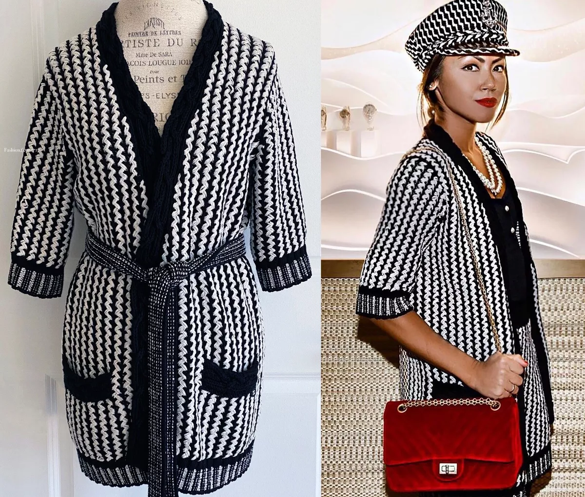 Chanel White Short Sleeves Knitted Cotton Cardigan For Sale at 1stDibs #18 Chanel White Short Sleeves Knitted Cotton Cardigan For Sale at 1stDibs