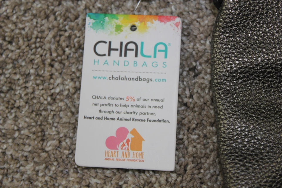 Chala Caballo Dulce Bolso Mensajero Bolso de Mano Cartera Estaño Marrón Ecuestre NUEVO CON ETIQUETAS RARO Foto 3 de 4