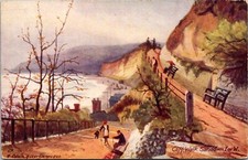 Cliff Walk, Sandown, Isle of Wight Tuck 6263 Vintage Postcard K71