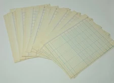 Accounting Sheets 24 Columns 9.25" x 12" 100 Pc Ledger Paper Double Sided 4 Hole