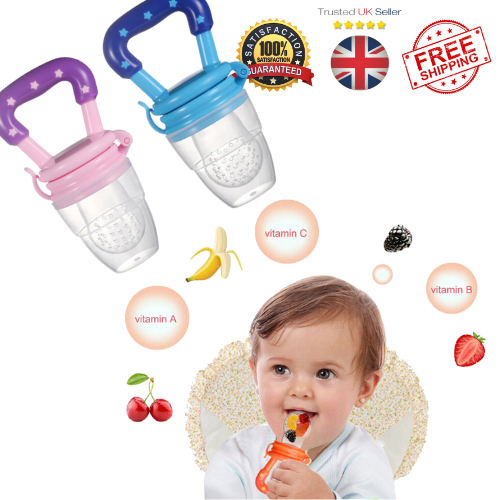 2x Safe silicone Baby Feeding Dummy fruit feeder,freash food