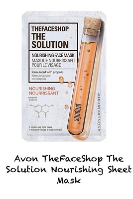 Avon TheFaceShop Sheet Mask The Solution Nourishing Face Mask