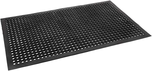 Rubber Floor Mat with Holes, 36''X 60'' Anti-Fatigue/Non-Slip Drainage Mat, for