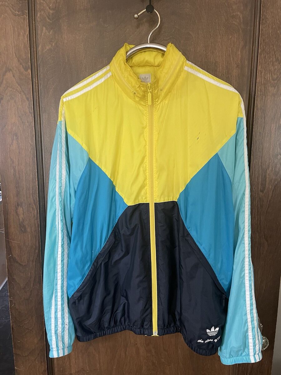Rare Vintage 1984 Adidas Originals Jacket Windbreaker Yellow Rare Vintage 1984 Adidas Originals Jacket Windbreaker Yellow
