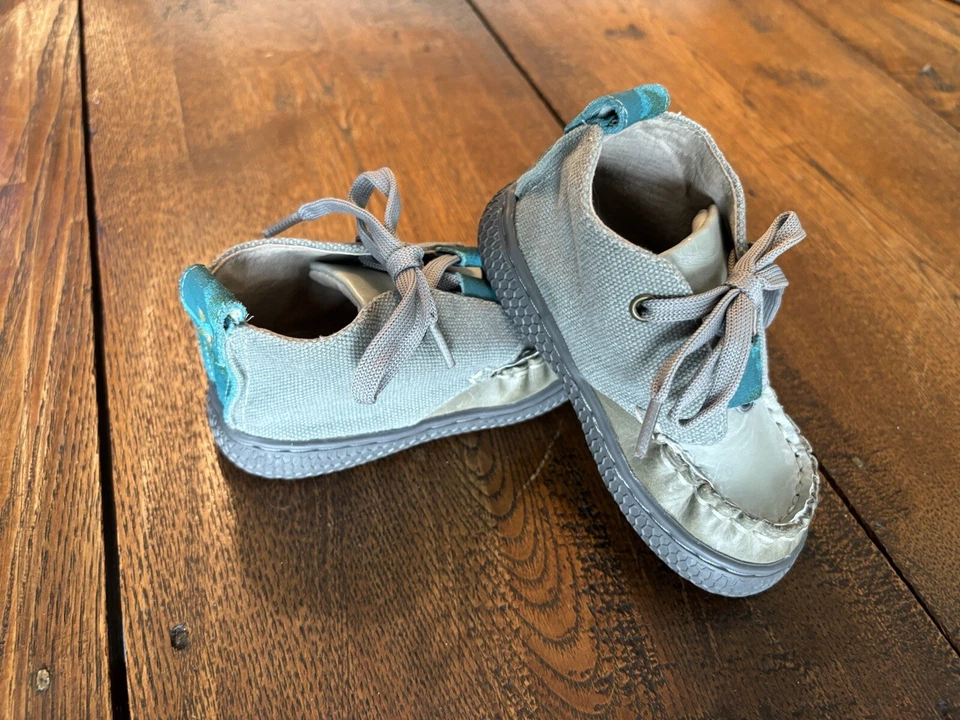 Botas de tornozelo Livie & Luca masculinas cinza (Rover) - Tamanho 6 - Ótimo estado - Imagem 3 de 4