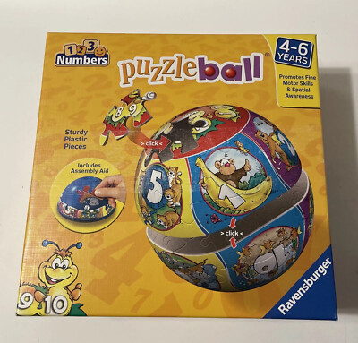 Puzzleball Junior - 123 Numbers by Ravensburg - 2011 Edition - 24 Pcs - Ages 4-6
