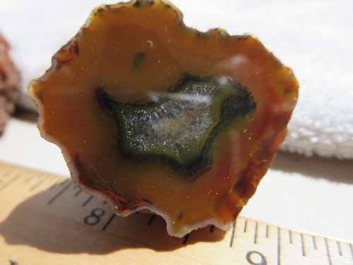 637 PAIR FACE POLISHED CONDOR AGATES. COLLECTOR OR DISPLAY PIECES. ARGENTINA - Picture 2 of 3