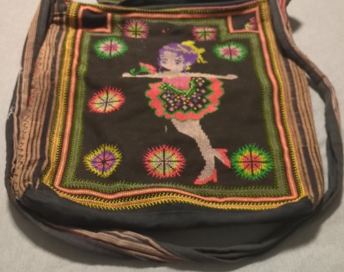 Old Vintage embroidered vestment bag - Picture 3 of 8