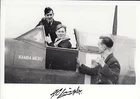 WWII WW2 BoB RAF Ace Battle of Britain LEIGH DFC DFM hand signed photo cockpit