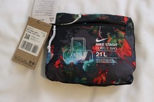 Nike Bag Stash Duffle printed Gym Packable 21L Unisex DV3082 New Foldable 