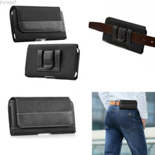 Horizontal For iPhone 15 14 13 12 11 XS Pro Max  Belt Clip Holster Case Cover